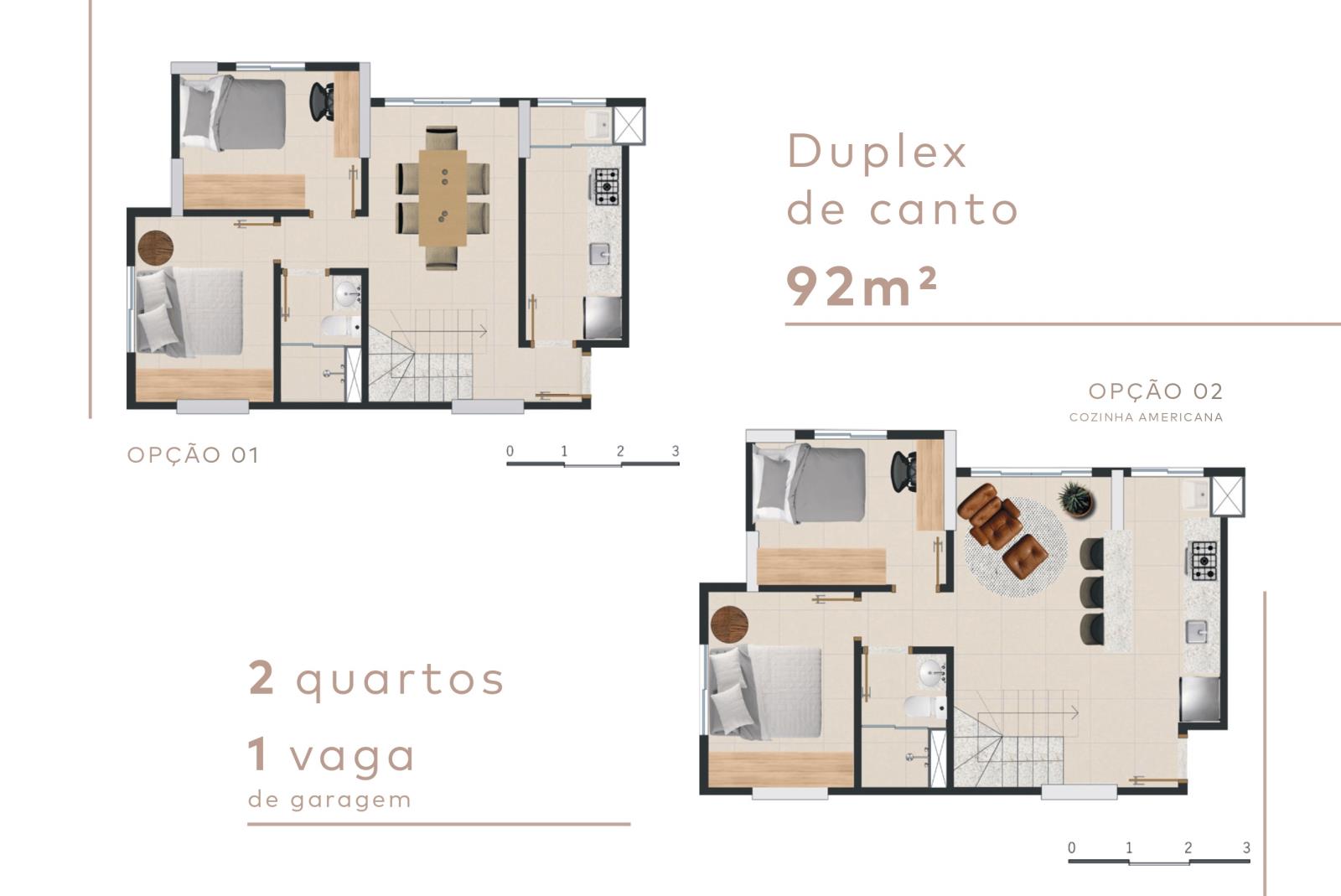 Duplex de canto - 1º piso - Max Premium